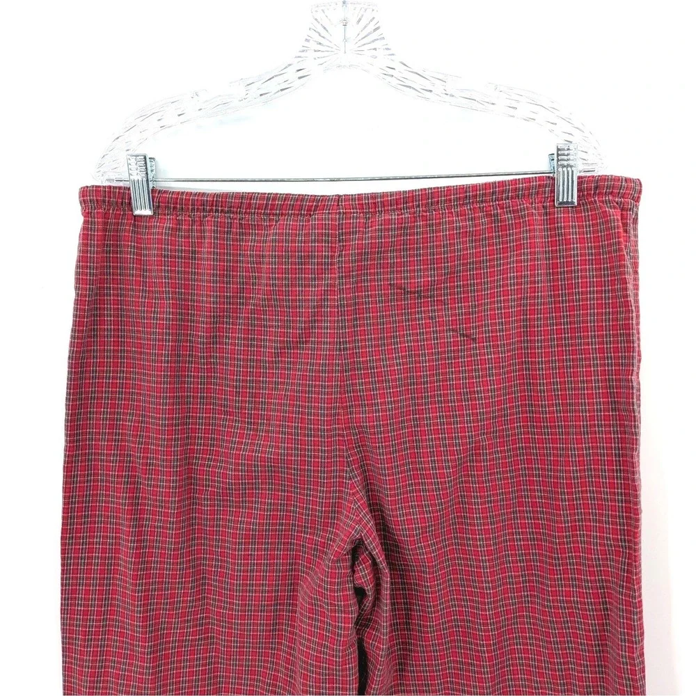 Vintage Disney Winnie the Pooh Plaid Pajama‎ Pants Mens Small Button Fly Cotton